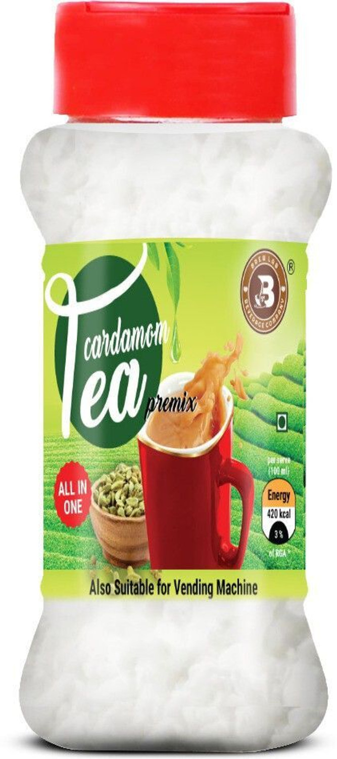 Image of Brew Lab Cardamom Tea Premix | Natural Elaichi Flavor | Suitable For Vending Machine | Cardamom Tea Plastic Bottle