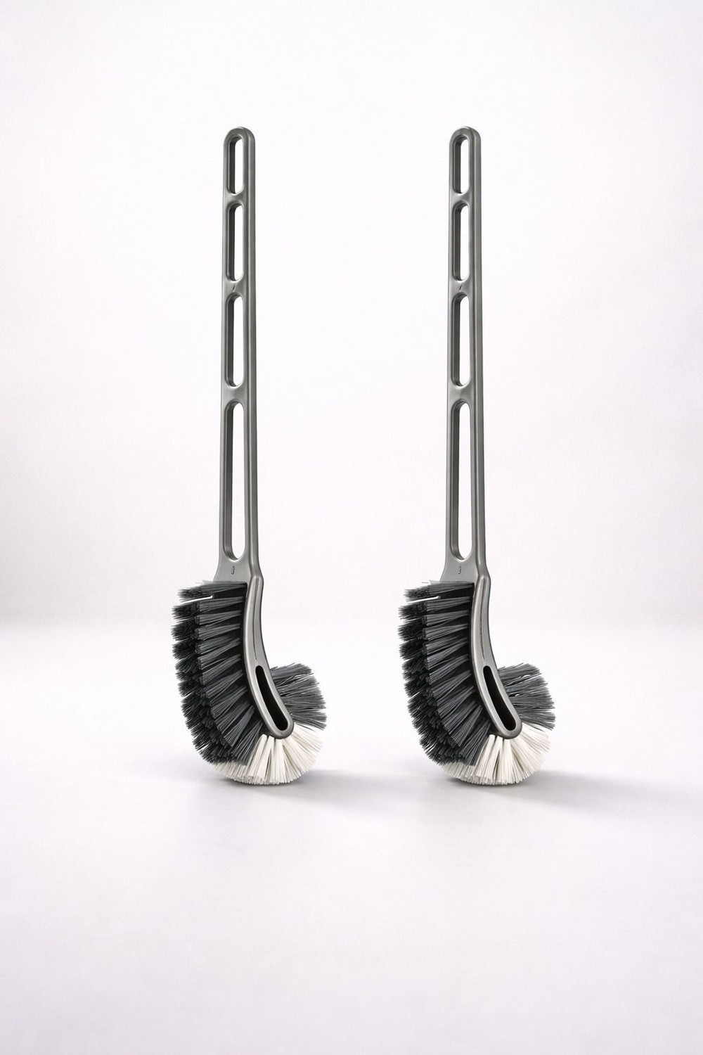 Image of HomeEasee Double Hockey Toilet Cleaning Brush for Indian and Western Toilets, Pack of 2