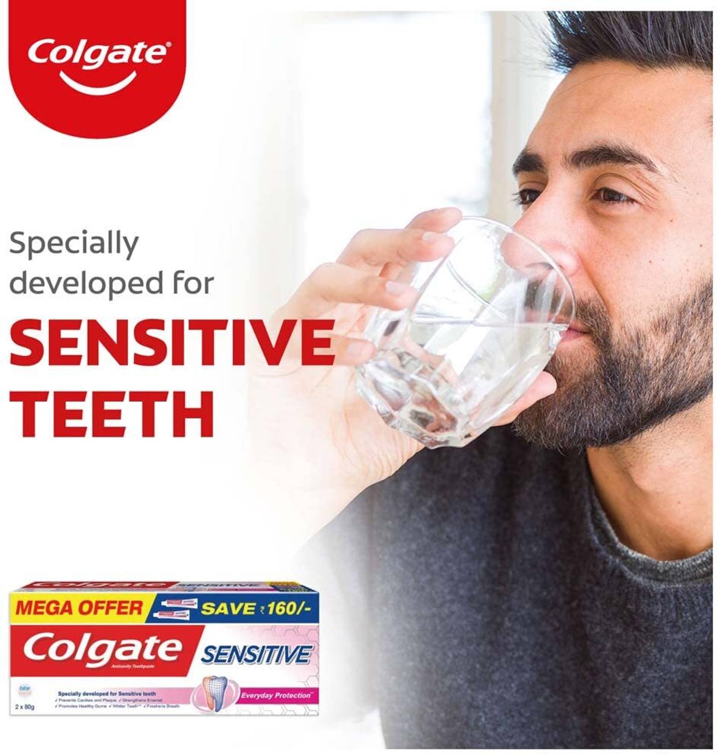 Colgate Sensitive Everyday Protection Toothpaste - Image 4