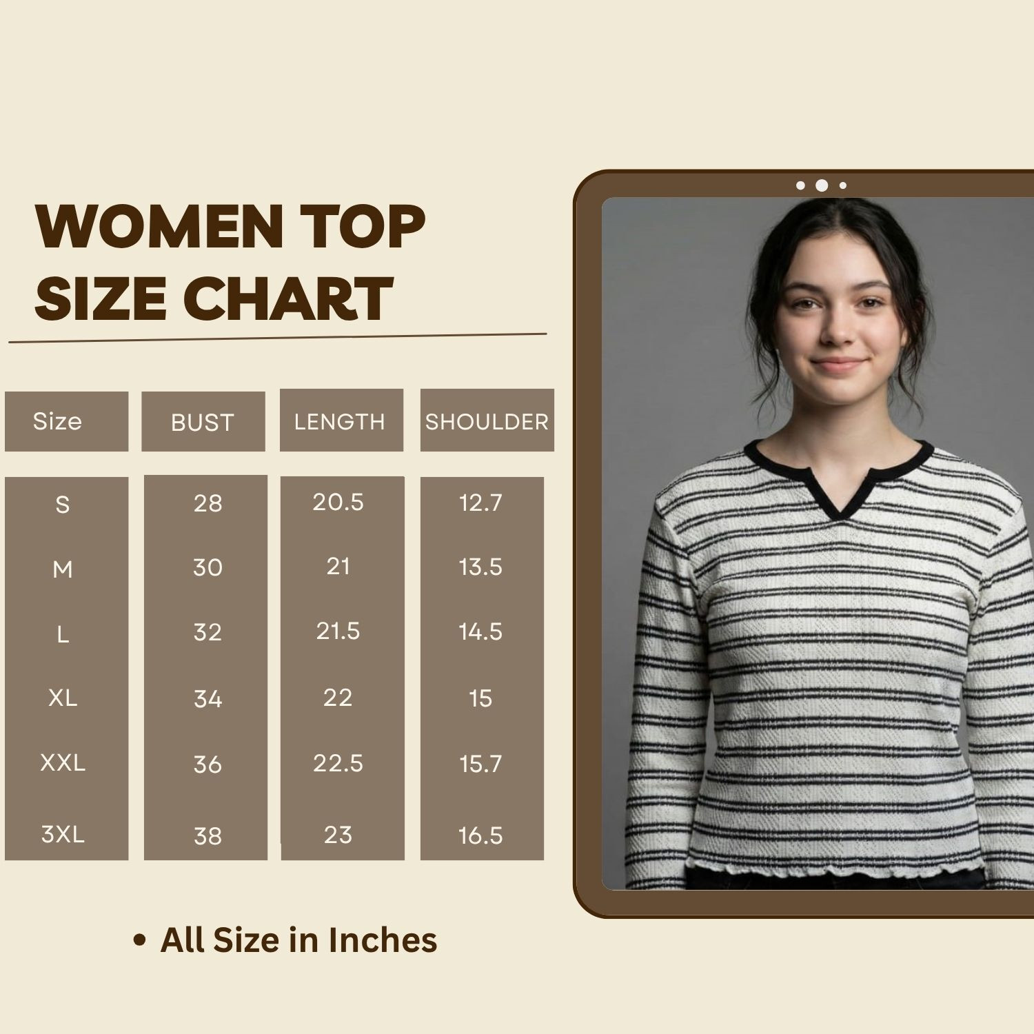 Image of HANG N HOLD Casual Striped Women White Top