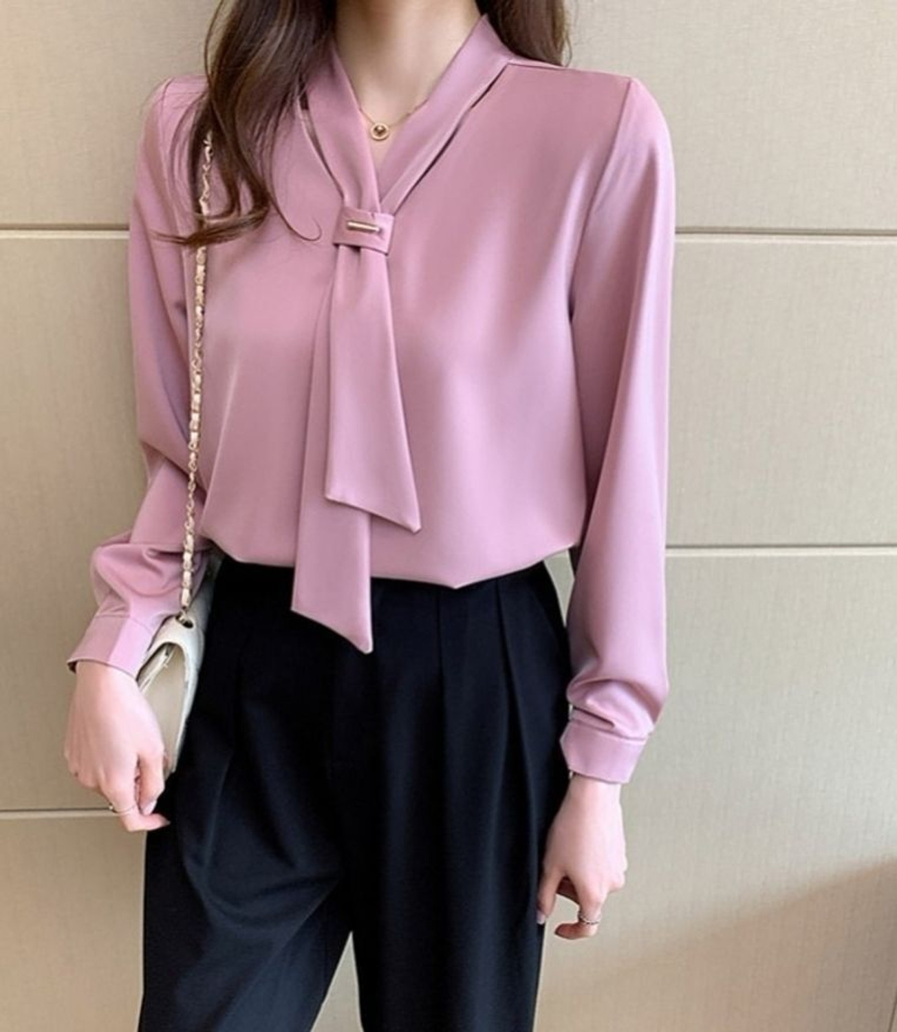 Image of NewlookAs Formal Striped Women Pink Top