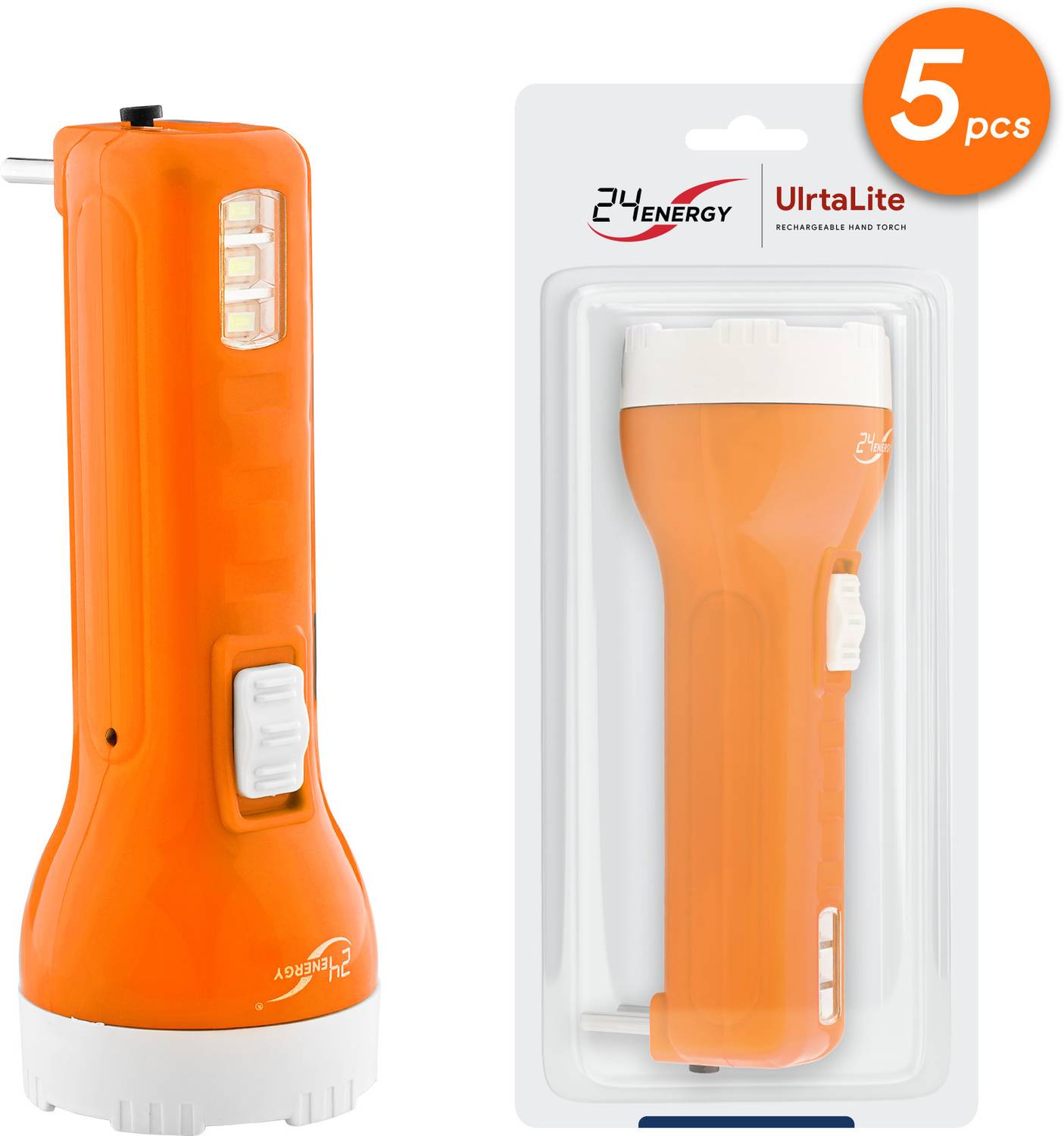 24 ENERGY Recgargeable Torch Light Torch