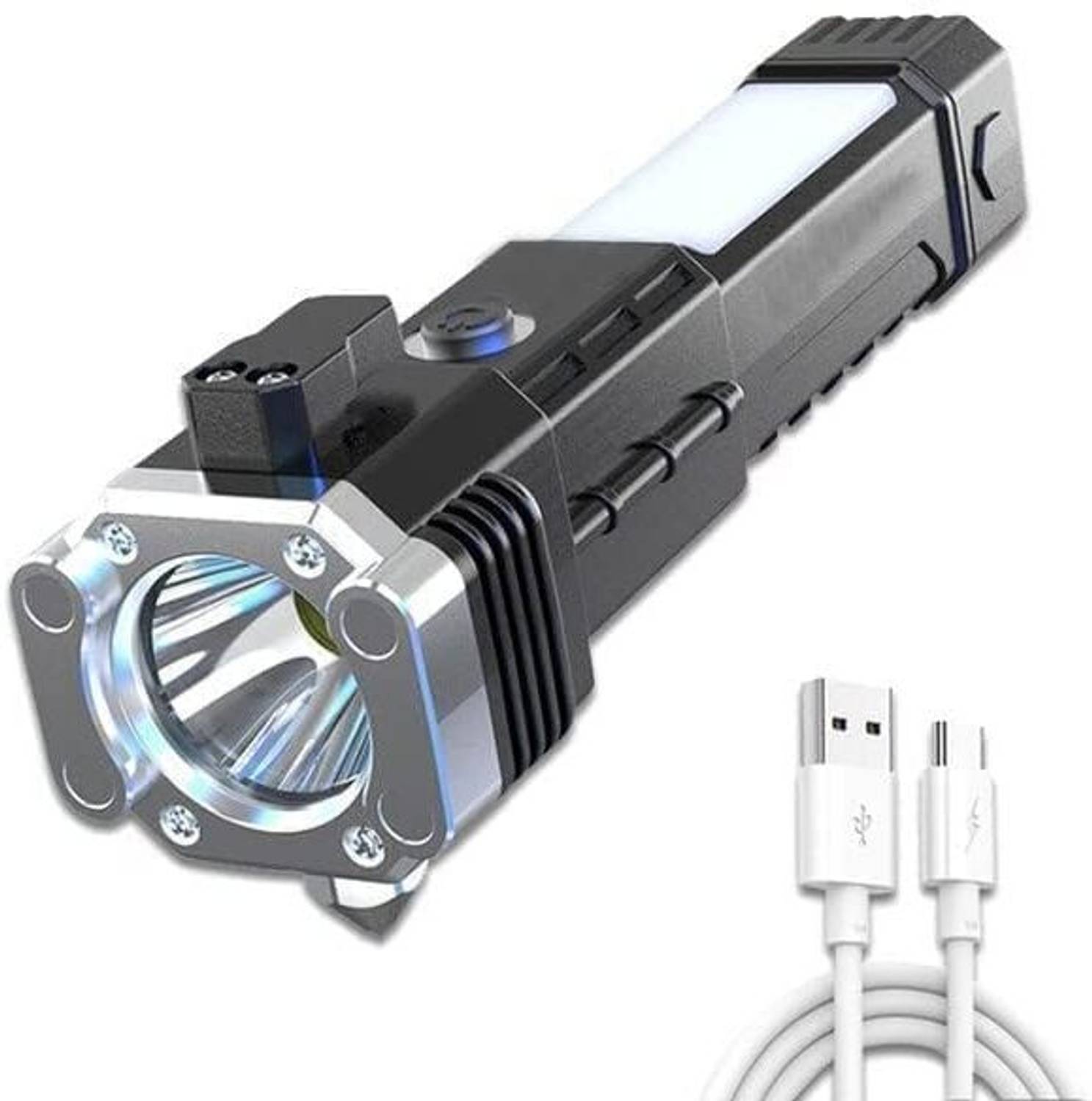 Dominic Powerful LED Flashlight, Rechargeable - Image 3