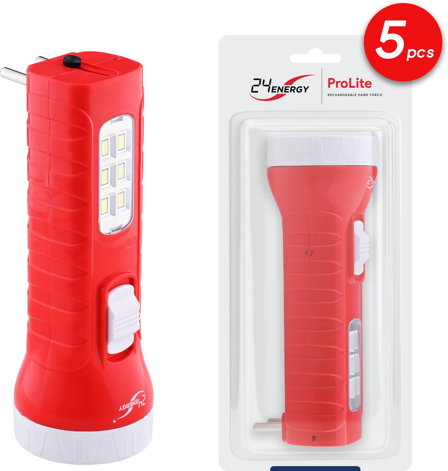 24 ENERGY Recgargeable Torch Light Torch
