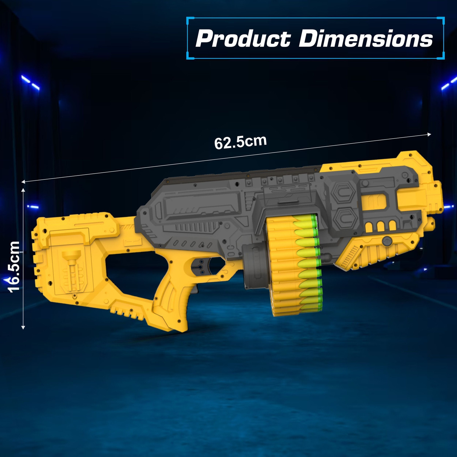 Image of Aditi Toys Street Viper Big Blaster Motorized Dart Gun Toy Including 30 Soft Foam Bullets Guns & Darts