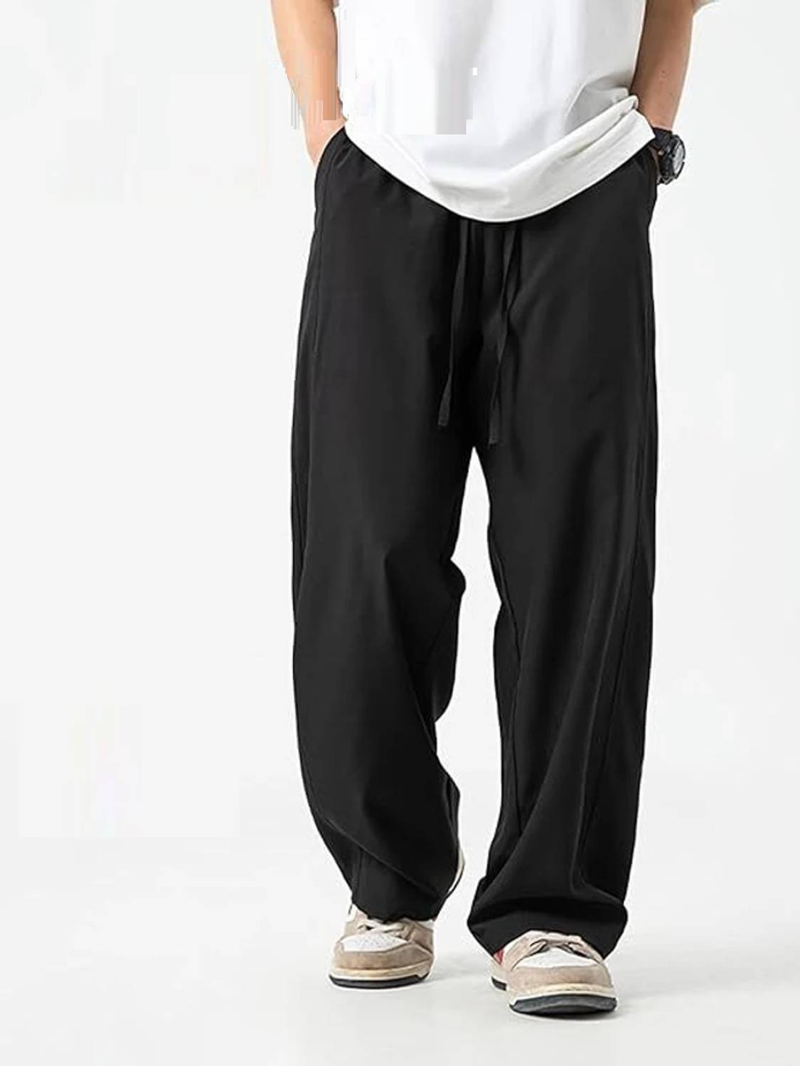 Lakatos Men's Solid Black Track Pant - Image 1