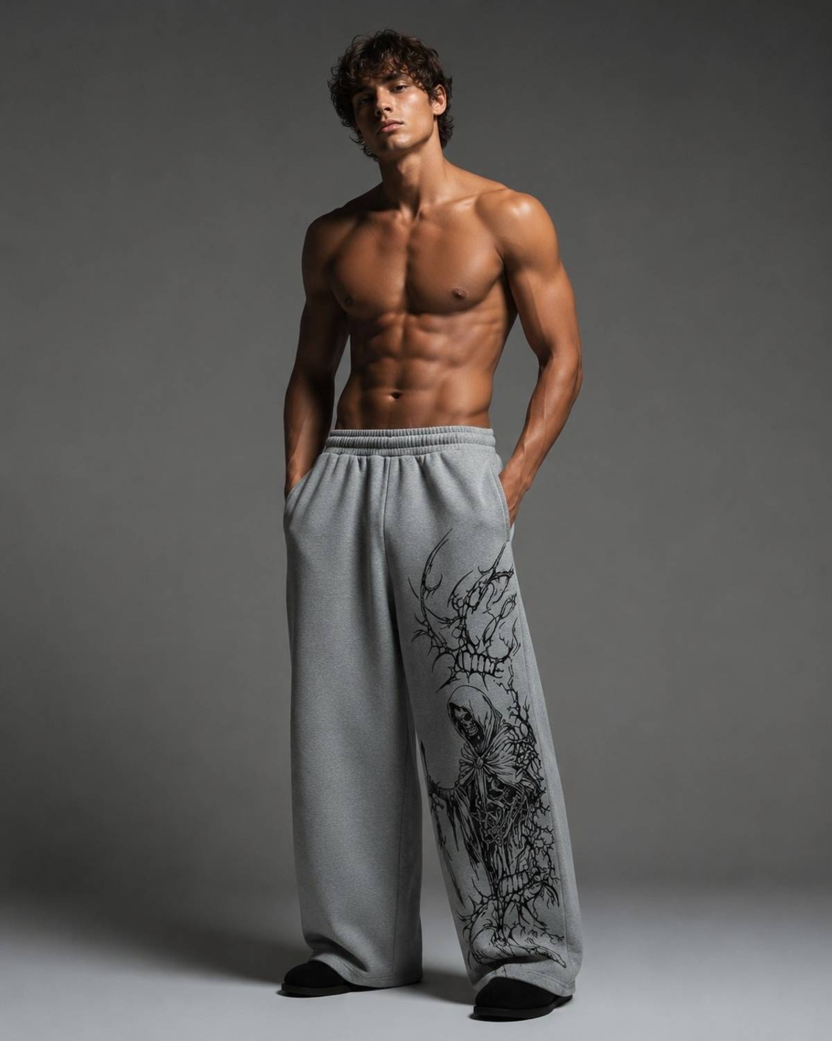 xpecto Men Grey Track Pants - Image 1