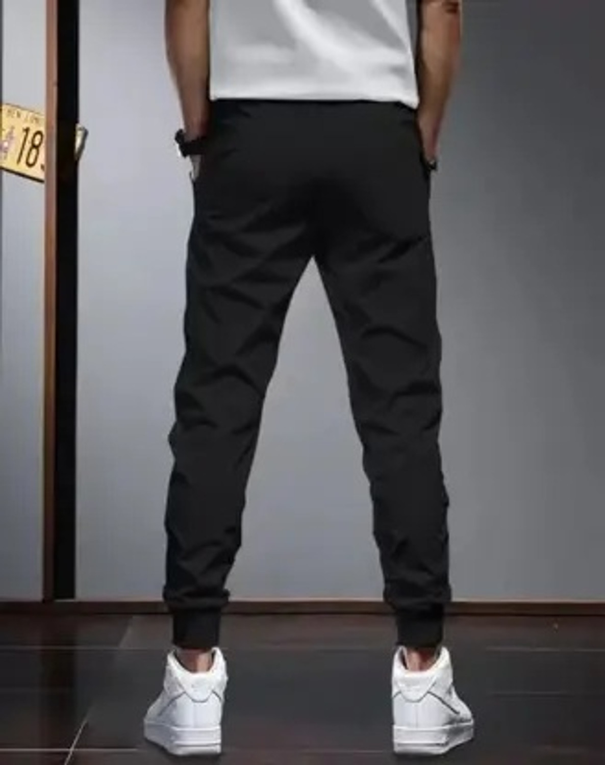 Image of Monteiro Solid Men Multicolor Track Pants