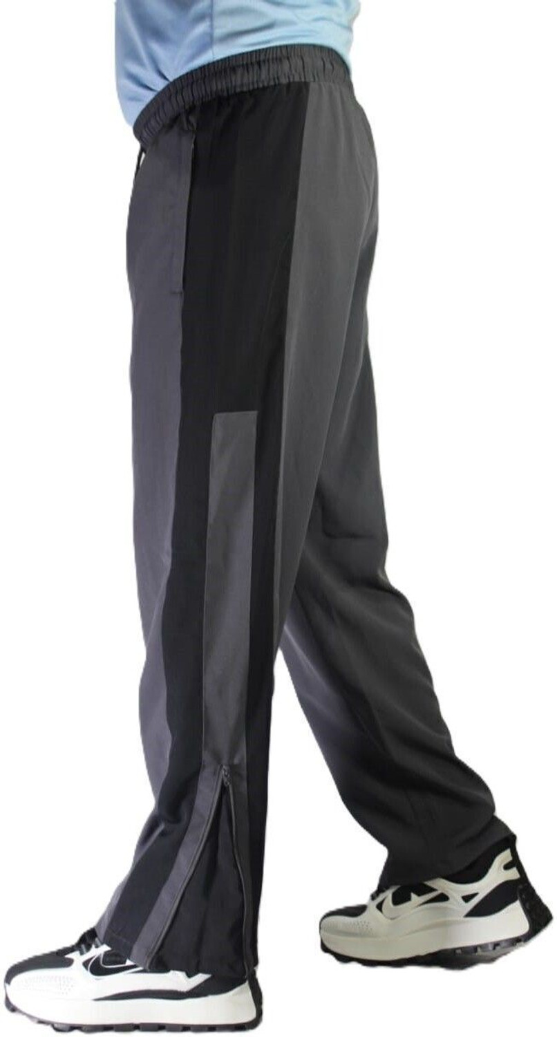 Image of Rivastra Striped Men Grey Track Pants