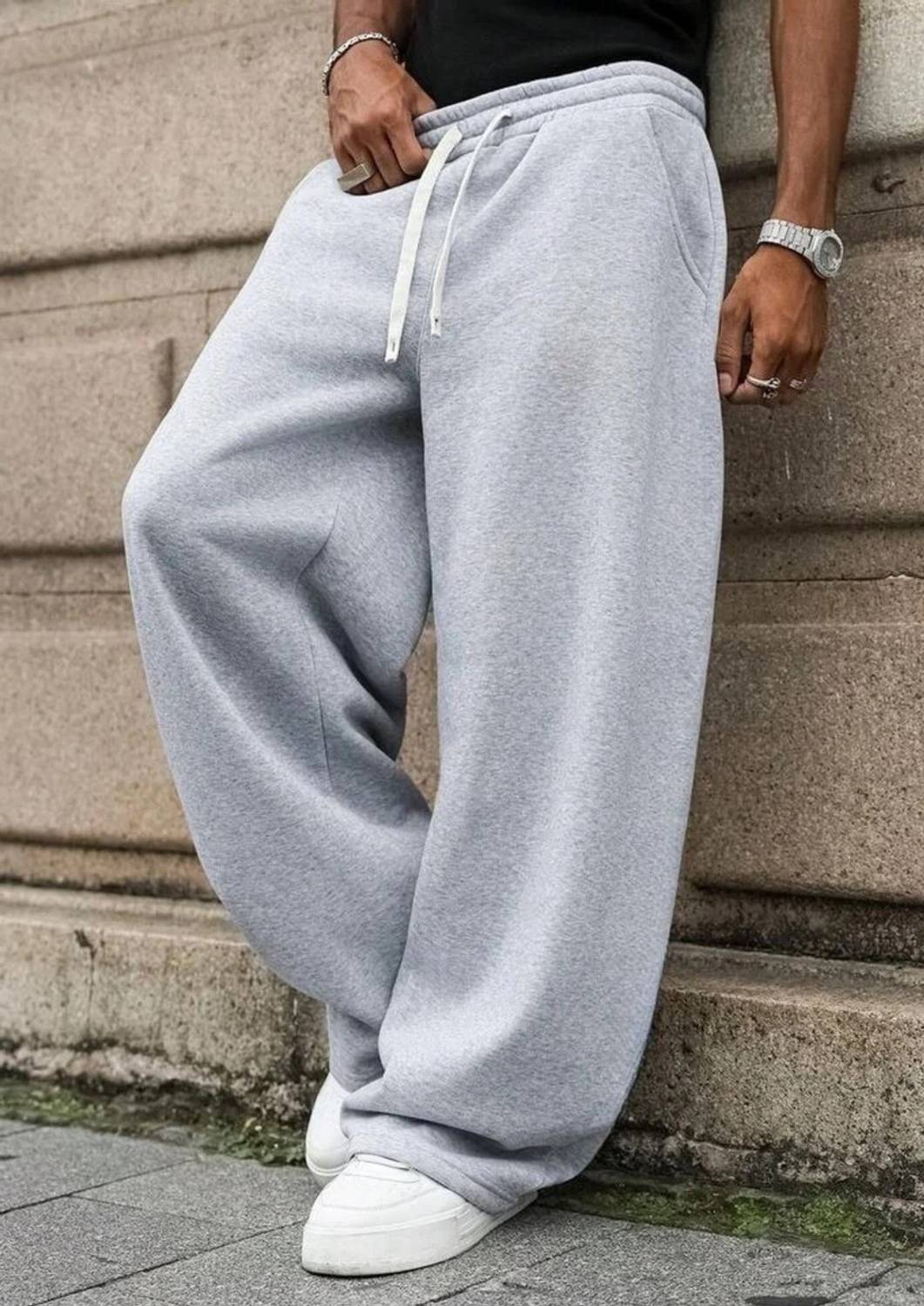 Lakatos Men Grey Track Pants