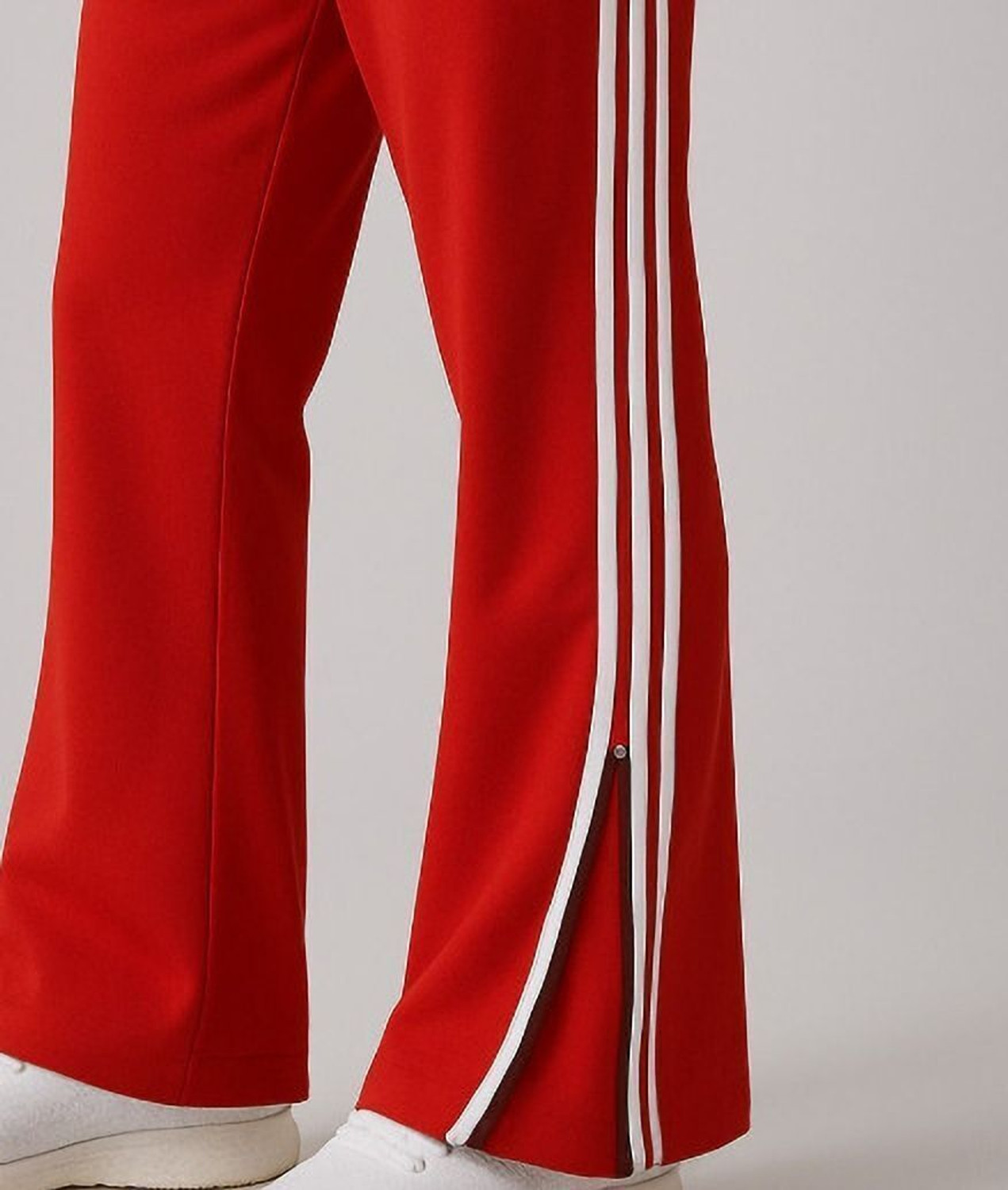 Image of Rivastra Striped Men Red Track Pants