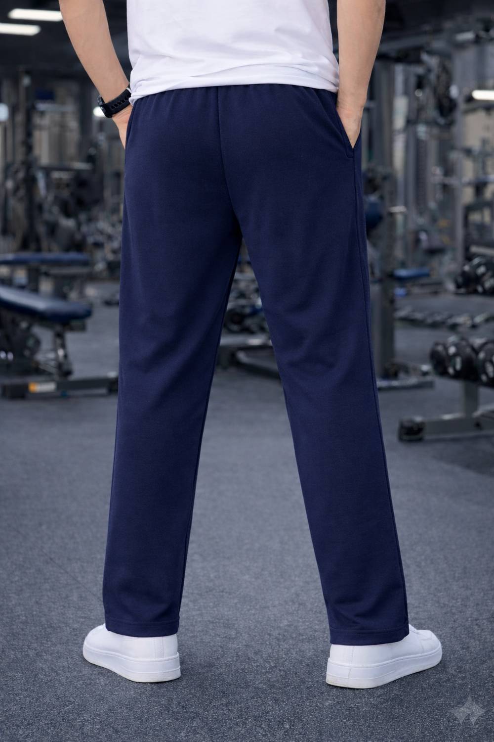 MACK JONNEY Men Dark Blue Track Pants - Image 3