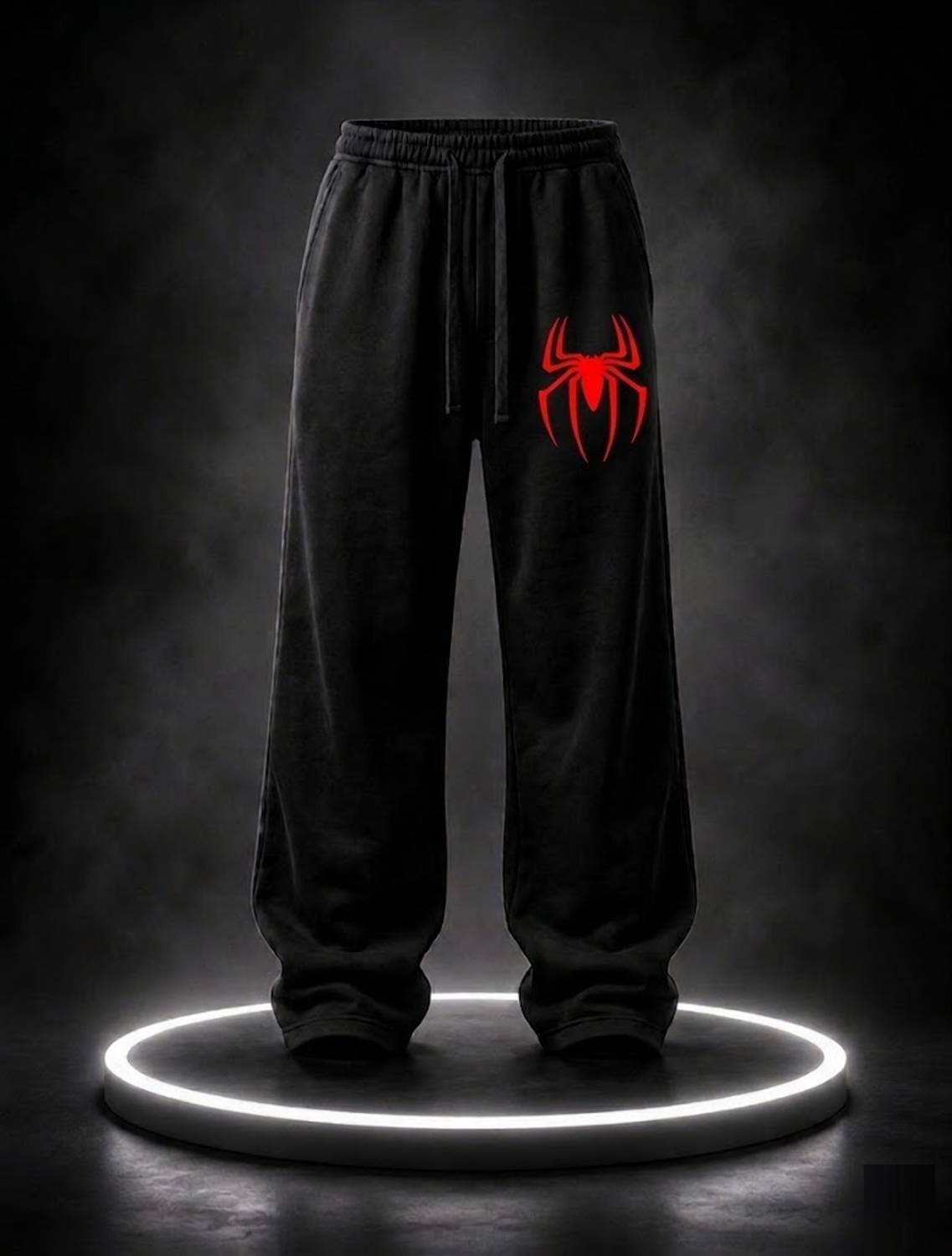 bulldozerbaba Printed Men Black Track Pants