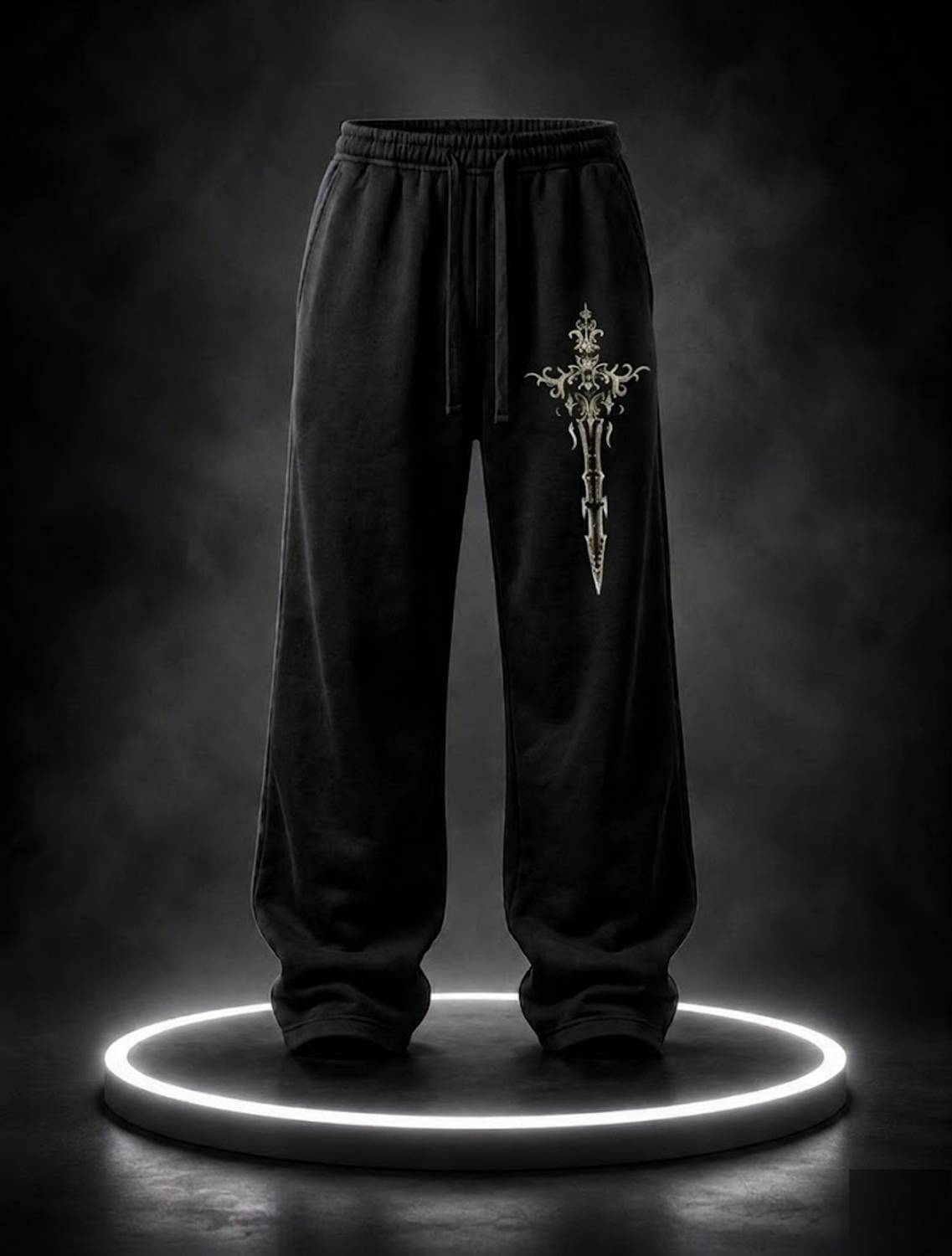 bulldozerbaba Printed Men Black Track Pants