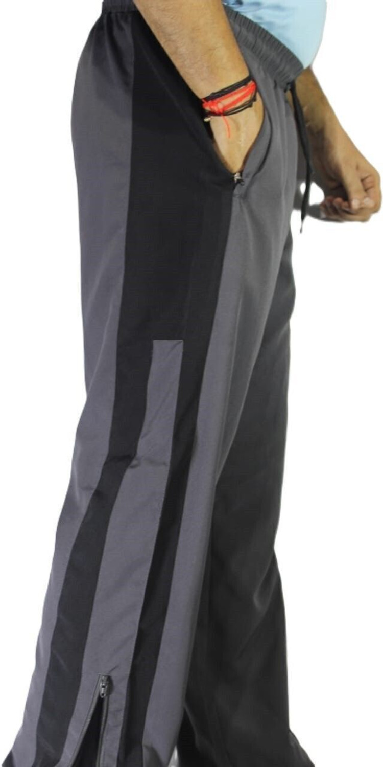 Image of Rivastra Striped Men Grey Track Pants