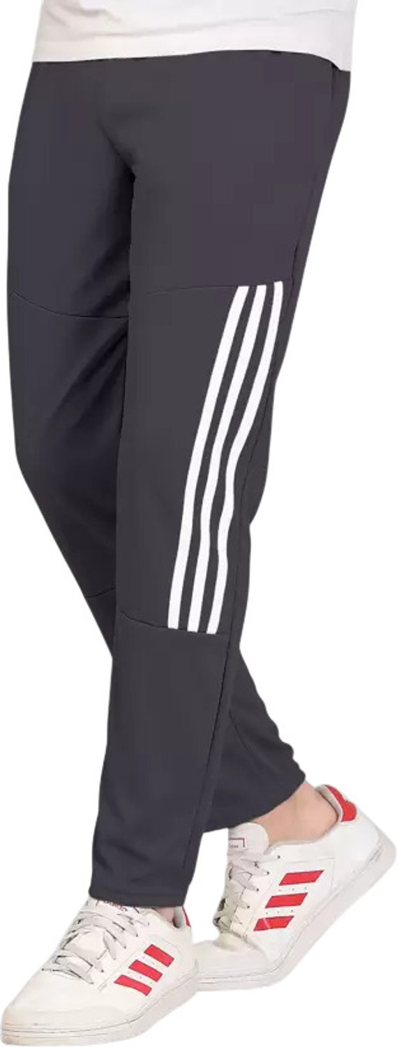 Image of GAJVU Striped Men Grey, White Track Pants