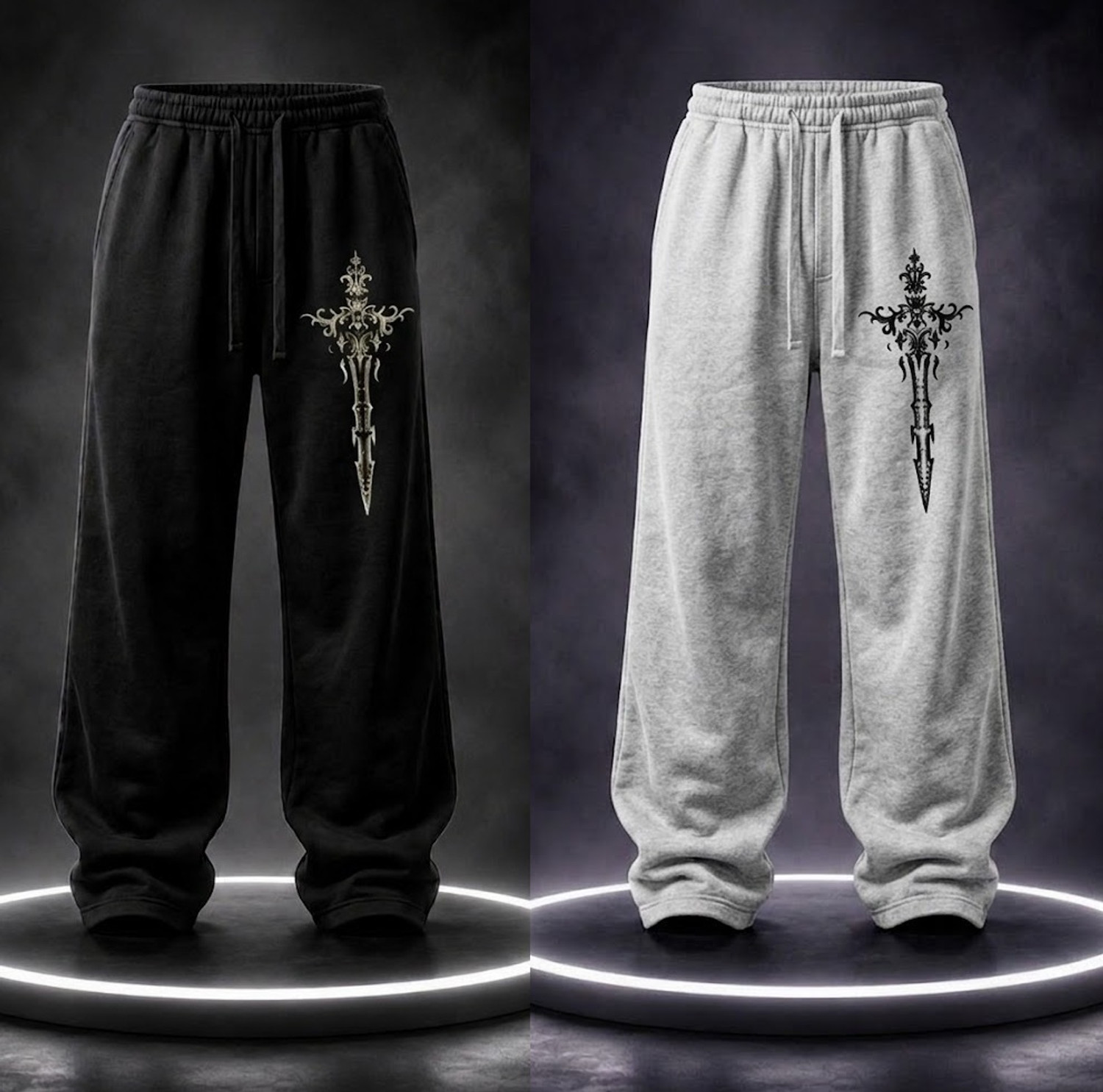 Image of Mihhailov Printed Men Multicolor Track Pants