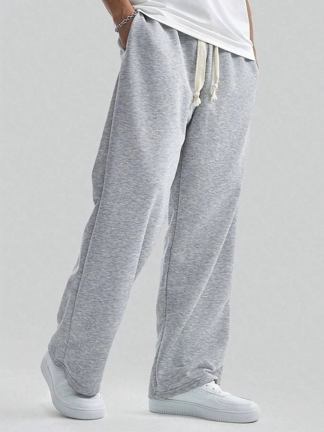 Image of bulldozerbaba Solid Men Grey Track Pants
