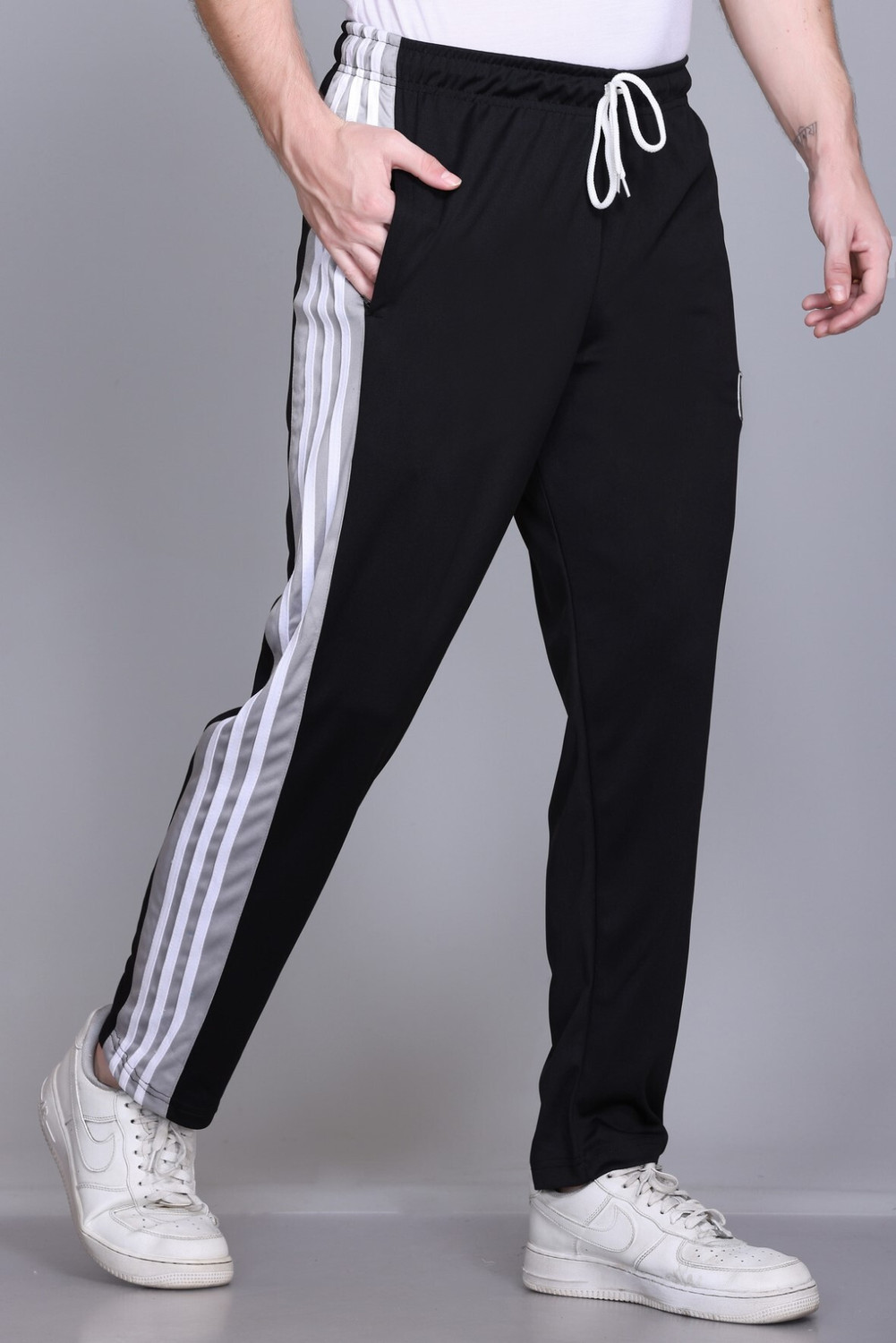 Image of HVBK Men Black Track Pants
