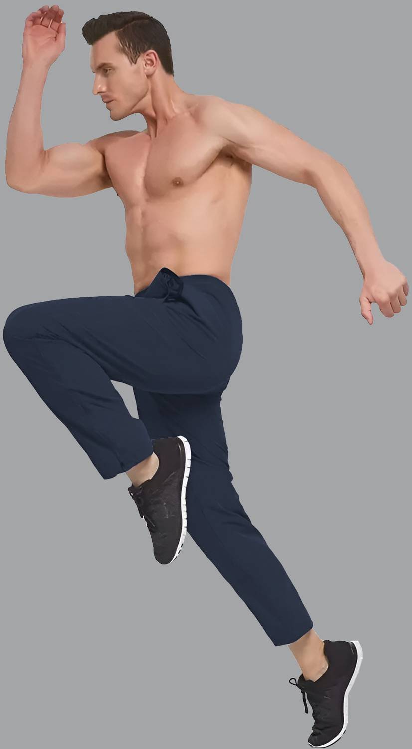 Flyzen Men's Printed Black Grey Track Pants - Image 3
