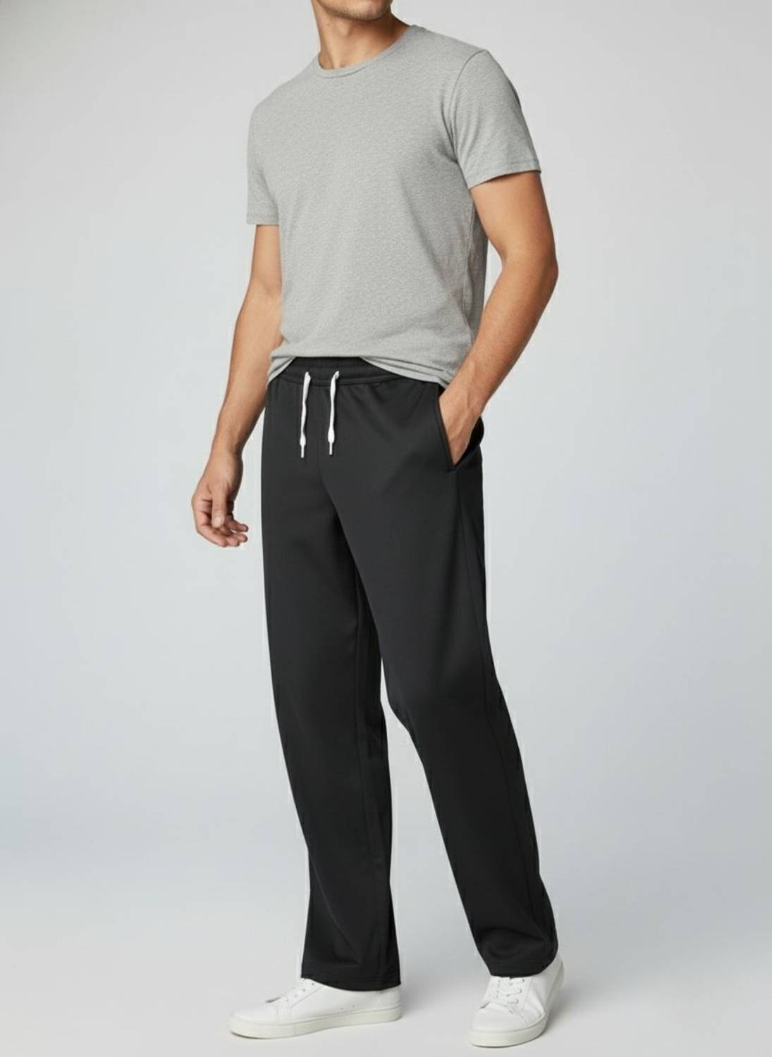 INDICLUB Loose Fit Men Black Trousers - Image 4