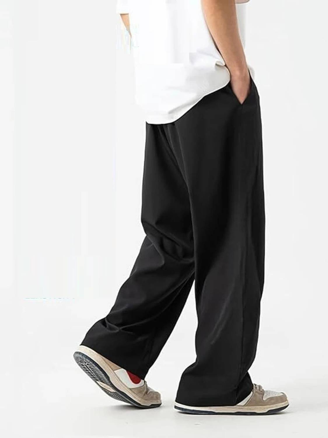 Lakatos Men's Solid Black Track Pant - Image 2