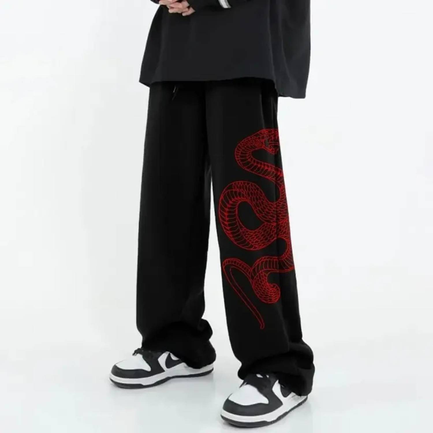 Clothy Printed Men Black Track Pants - Image 3