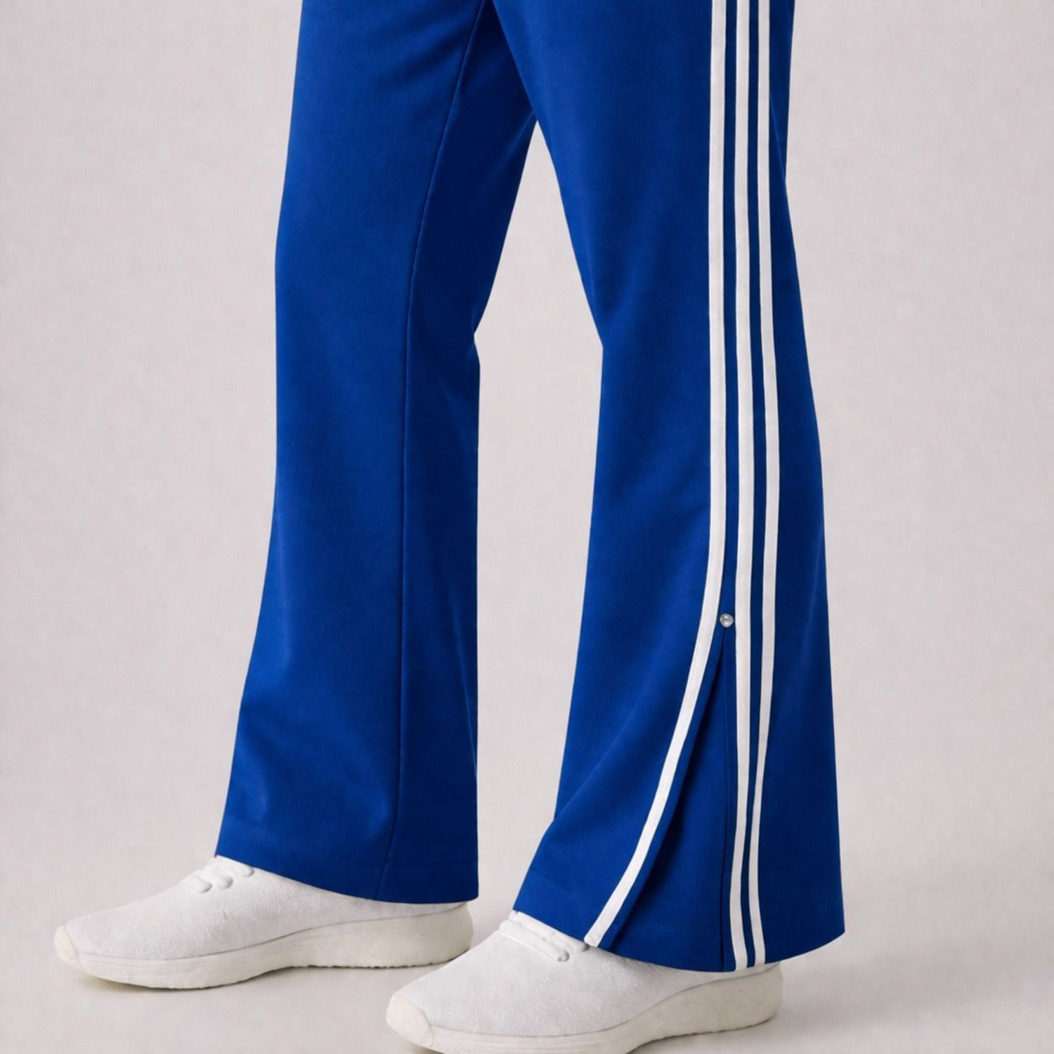 Image of decades Solid Men Blue Track Pants