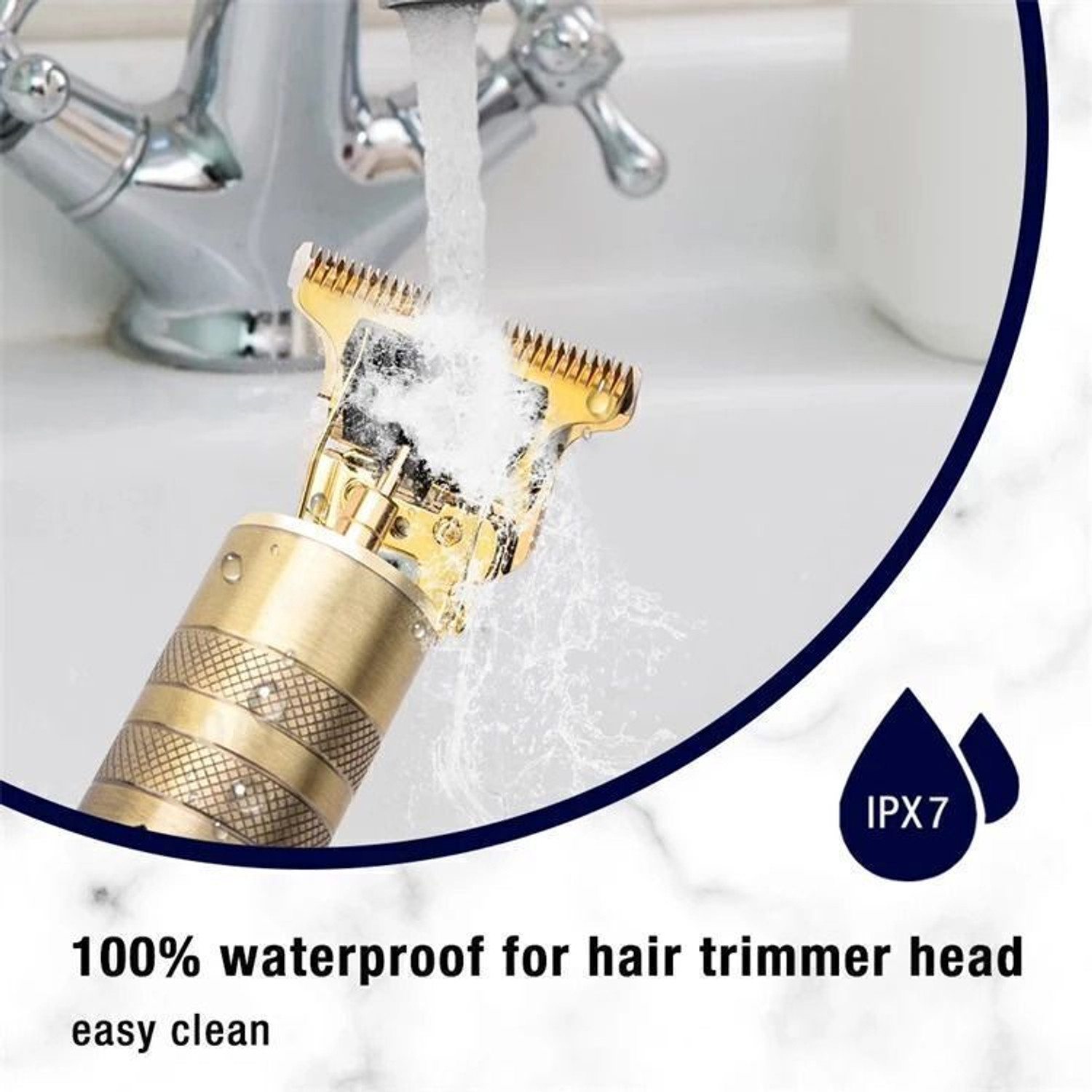 Image of Sahaj Enterprise Waterproof Vintage -T9 Metal Hair Cutting Trimmer T9 USB charging 0mm Cutting Trimmer 60 min Runtime 0 Length Settings