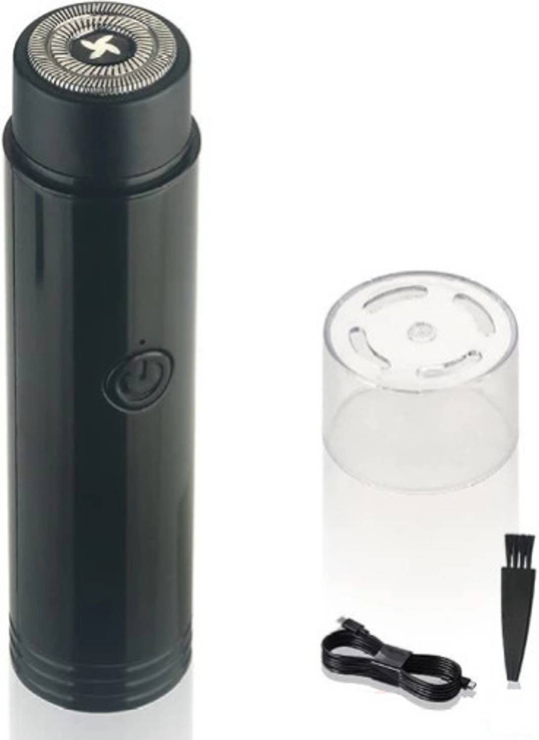 ABCD Mini Electric Shaver, Portable Rechargeable Electric Shaver Razor Trimmer 60 min Runtime 0 Length Settings