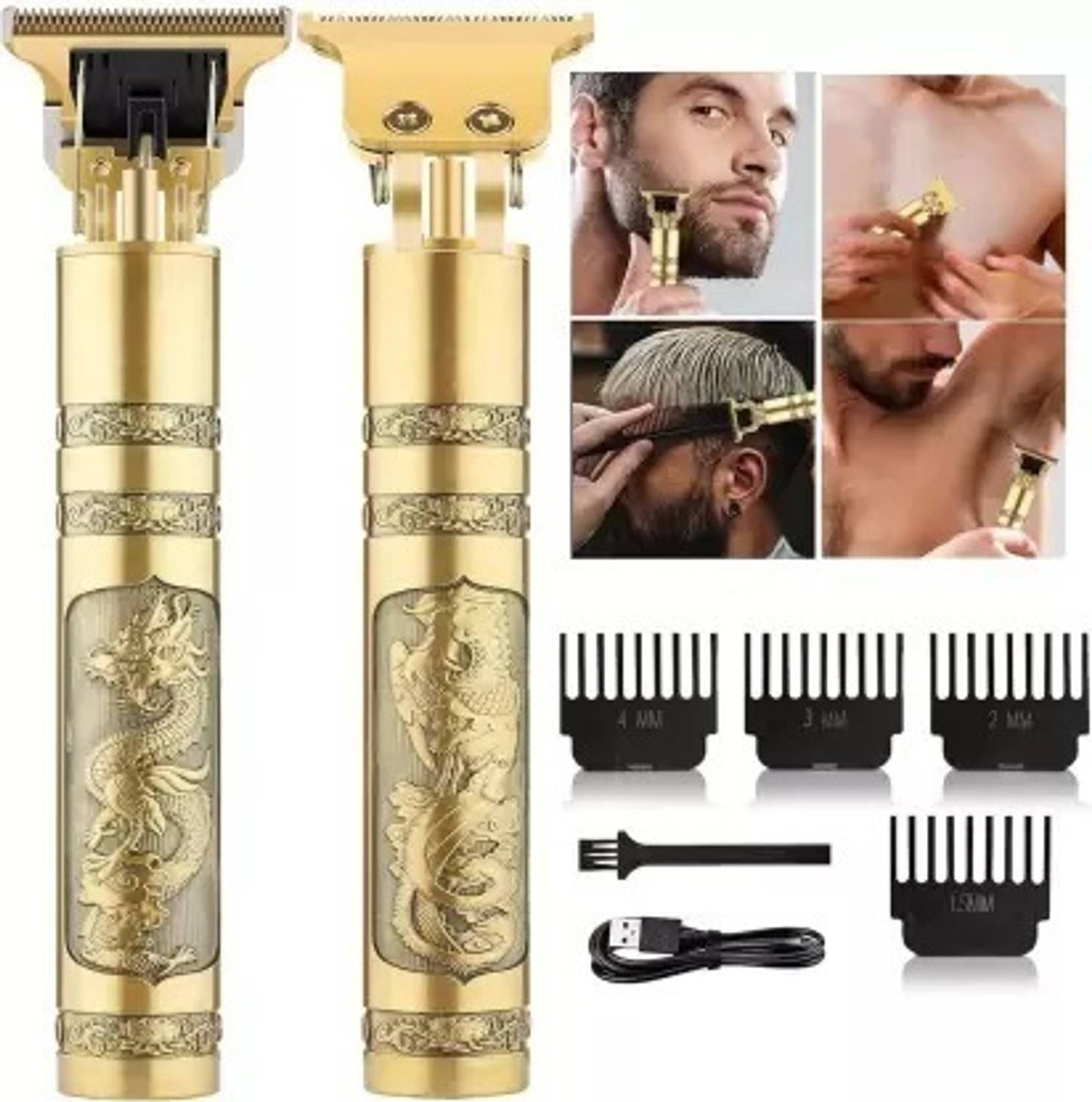 GETTRADE T9 Vintage USB Beard Trimmer - Image 1