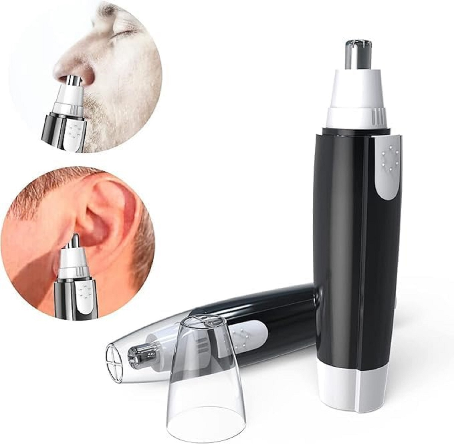 Image of Virth 2 PCS Hair Razor Men's Ear & Nose Hair Remover Mini Trimmer & Men's Hair & Beard Trimmer 120 min Runtime 0 Length Settings (Multicolor)