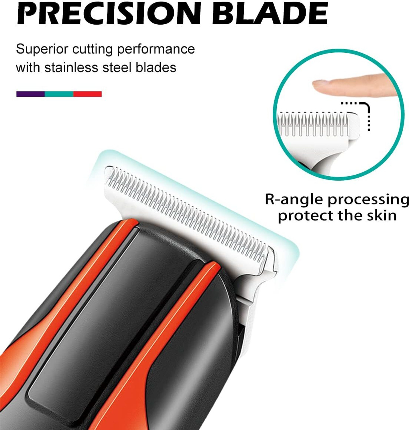 Image of VGR V-999 Fully Waterproof Trimmer 120 min Runtime 4 Length Settings