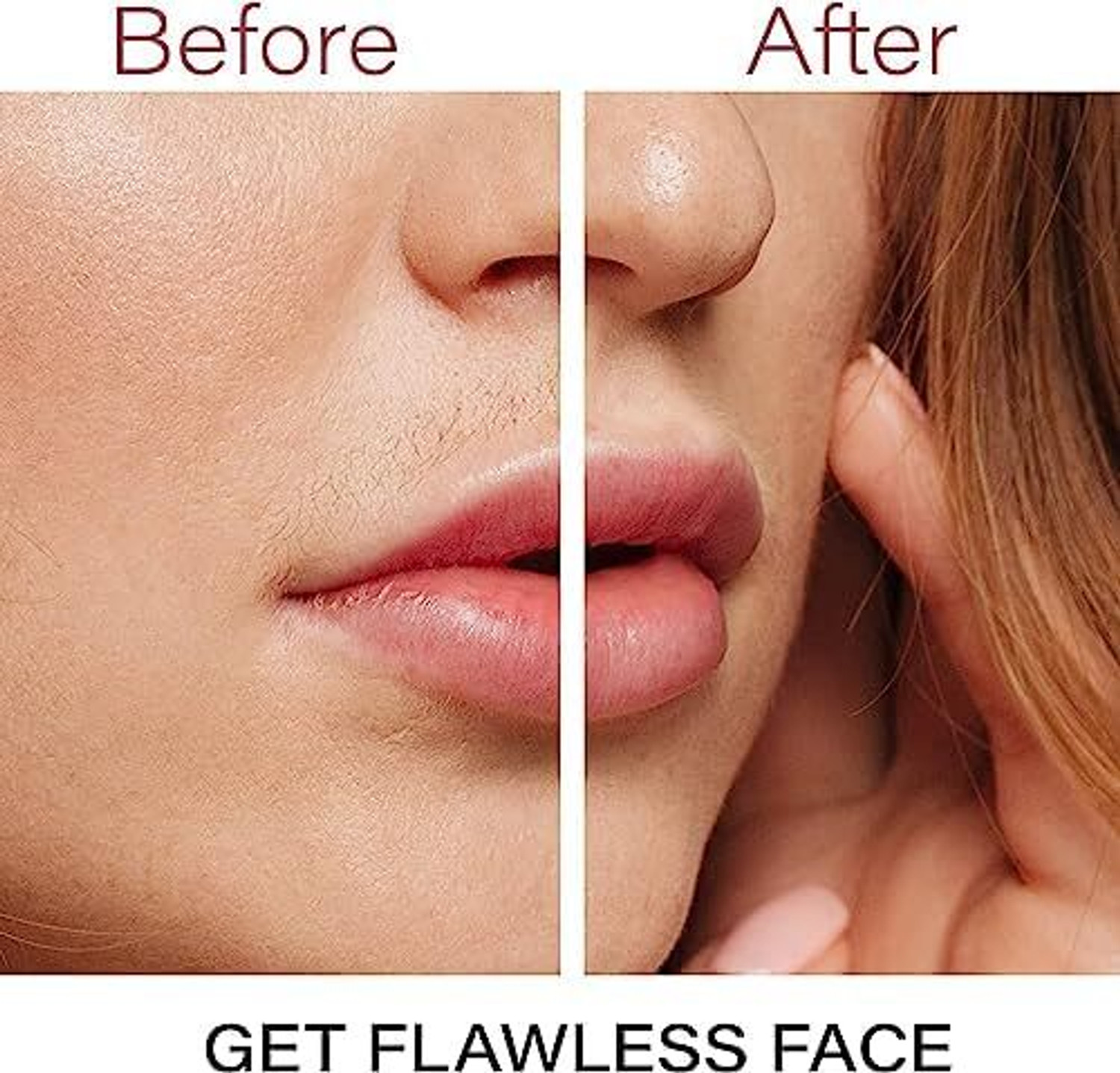 Image of SKEPILA Portable Facial Hair Remover USB Rechargeable Epilator for Chin, Upper Lip & Arm Cordless Epilator