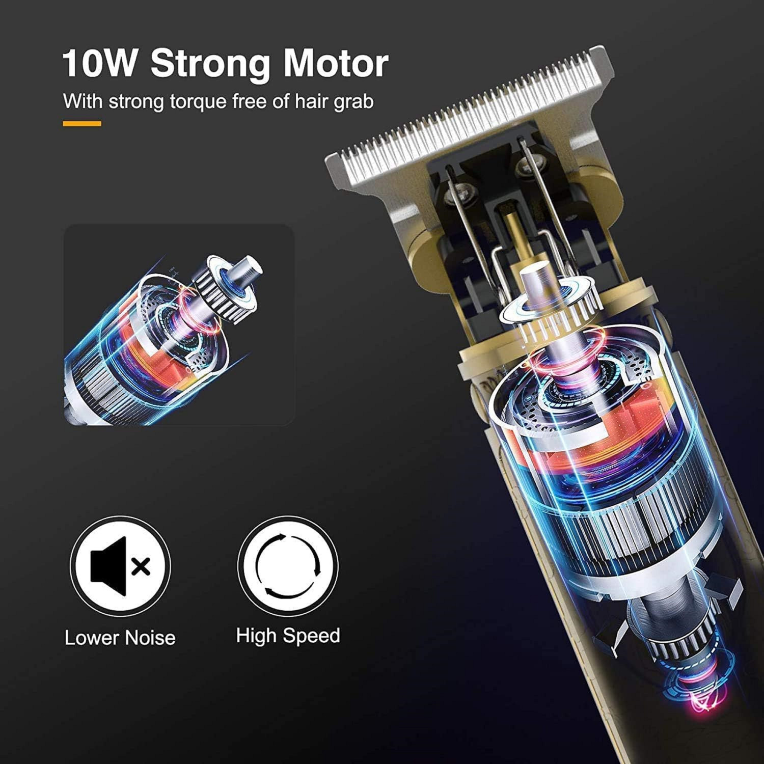 Image of Virth 2 PCS Hair Razor Men's Ear & Nose Hair Remover Mini Trimmer & Men's Hair & Beard Trimmer 120 min Runtime 0 Length Settings (Multicolor)