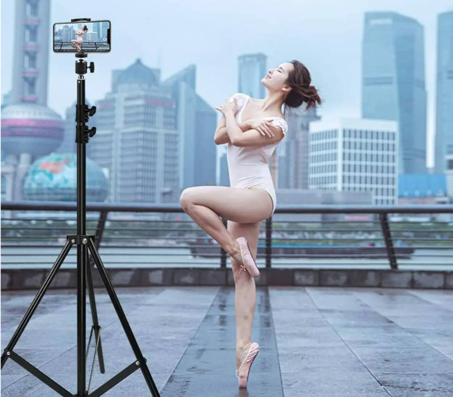 BESTFLY Rotation Head 7 Feet Tripod Stand | Adjustable and Portable Design Tripod, Tripod Kit, Tripod Ball Head, Monopod Kit