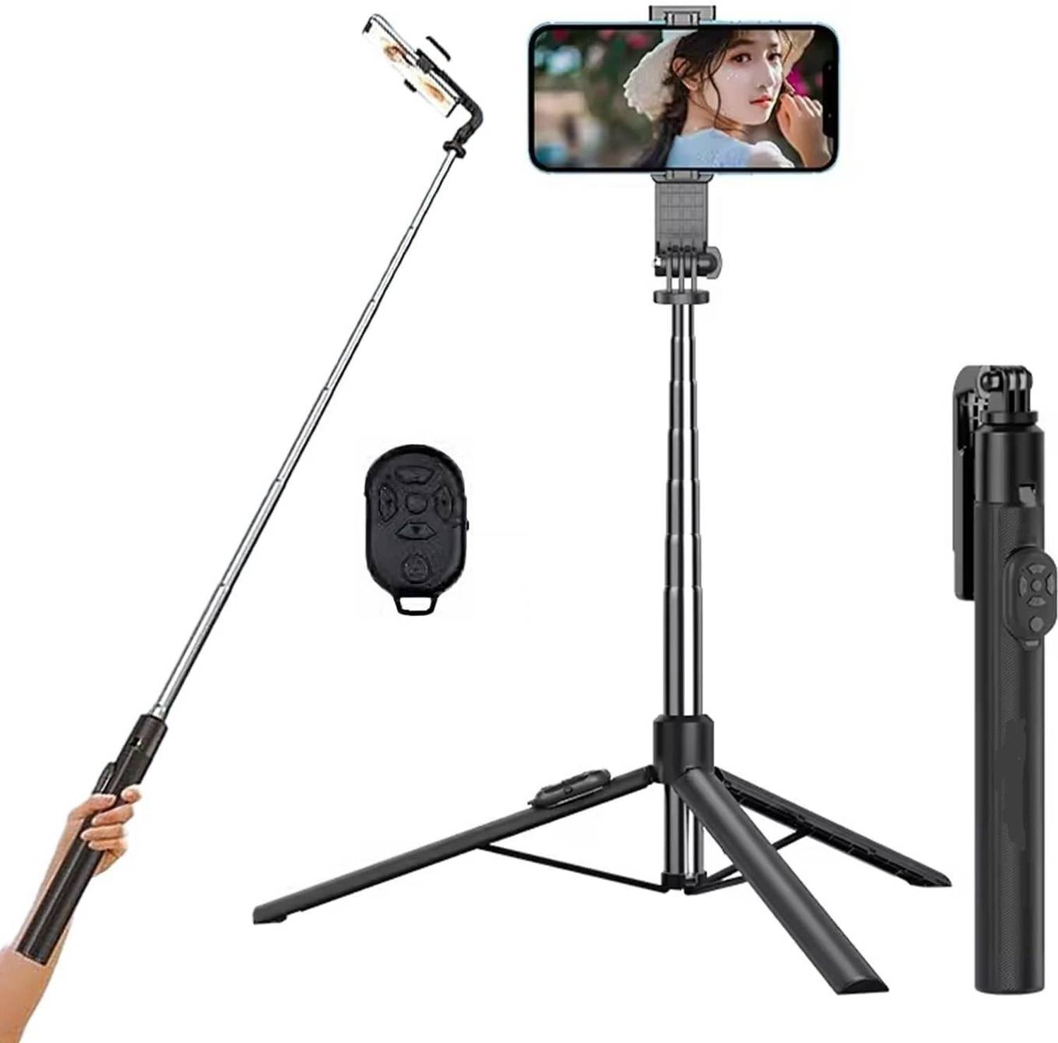 GETGETO Y17 Creator Series Selfie Stick Tripod with Bluetooth Shutter Remote Tripod