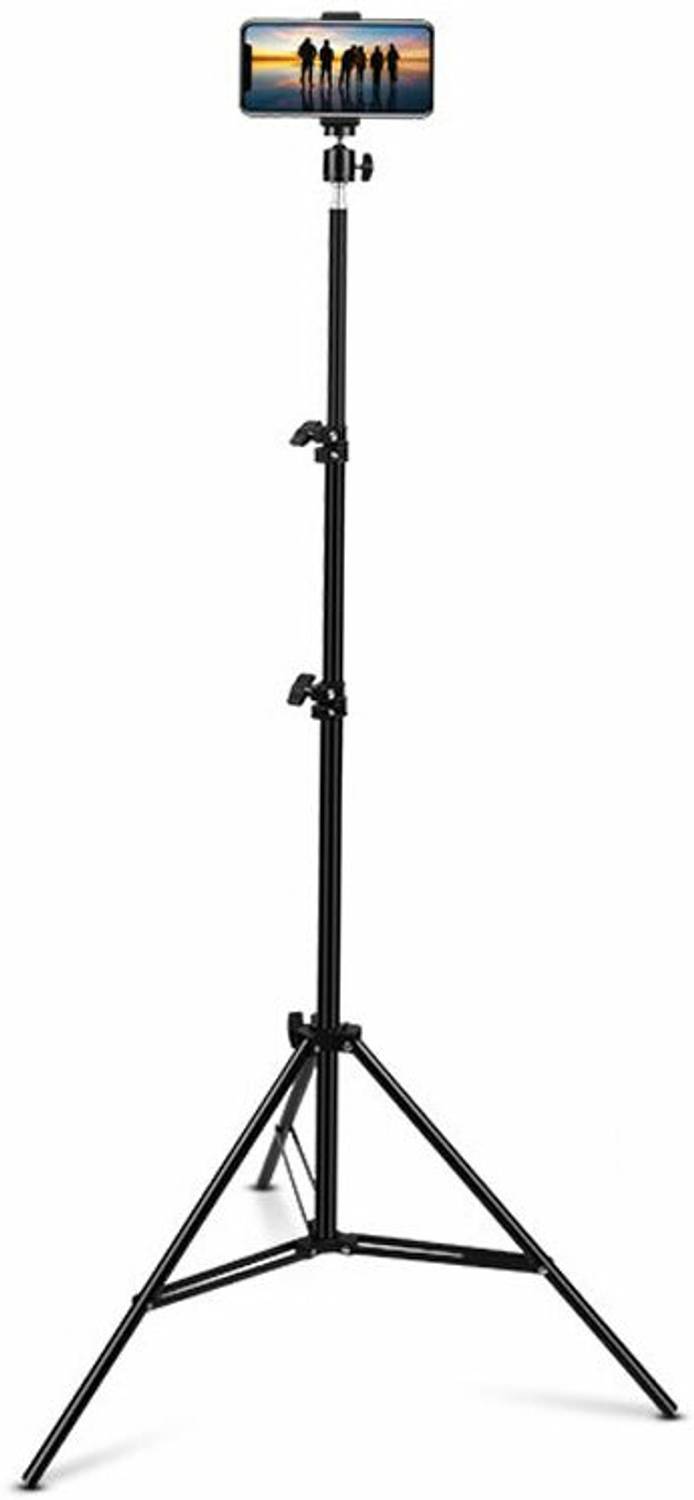 Treadmill BEST BUY 7-FEET 2.1 metra stand[210 cm]Universal Lightweight Tripod with Mobile Phone Holder Mount & Carry Bag for All Smart Phones with 360 Degree Rotational Head for Selfie/Photo Shoot/Video Shoot/Youtuber/Online Classes ,YouTube ,Instagram & Many More Uses Tripod, Tripod Kit, Tripod Bracket
