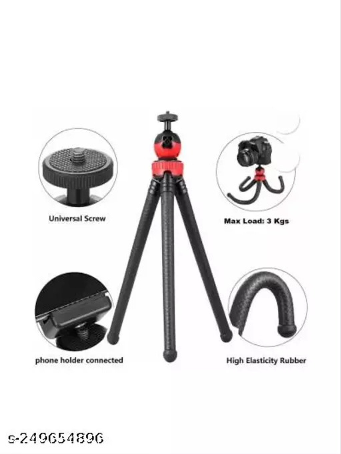 Image of IMMUTABLE Tripod Octopus PhotographY (BLACK,RED)VCL8 Tripod
