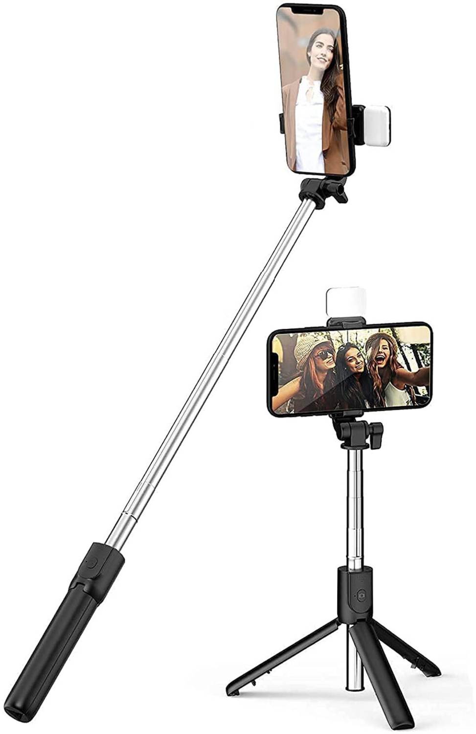 G2L BEST SALE R1s Wireless Selfie Stick Stand Remote Flash Light All Smartphones Tripod, Tripod Bracket