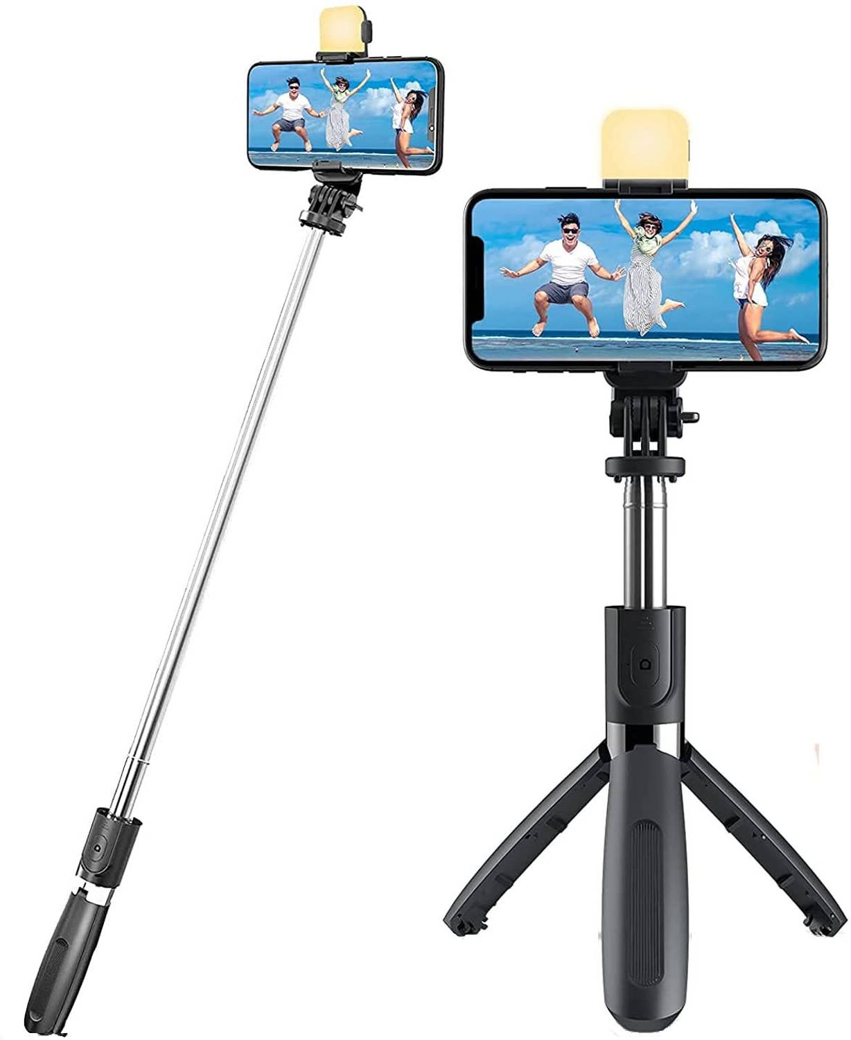 RENTOOR Selfie Stick Wireless Remote Stand Portable Lightweight All Smartphone Mobile Tripod, Tripod Kit