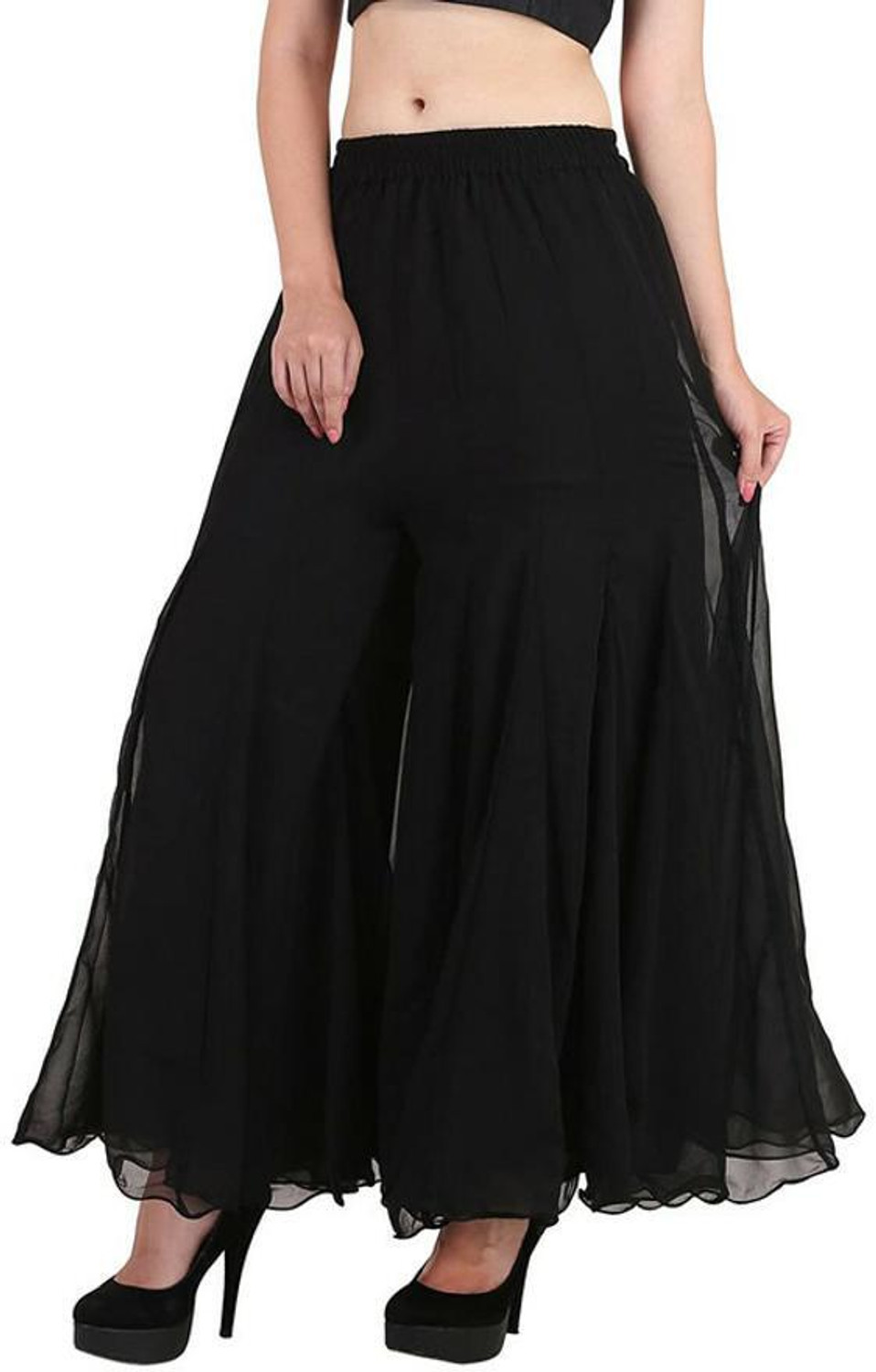 Image of Kvish Flared Women Black Trousers