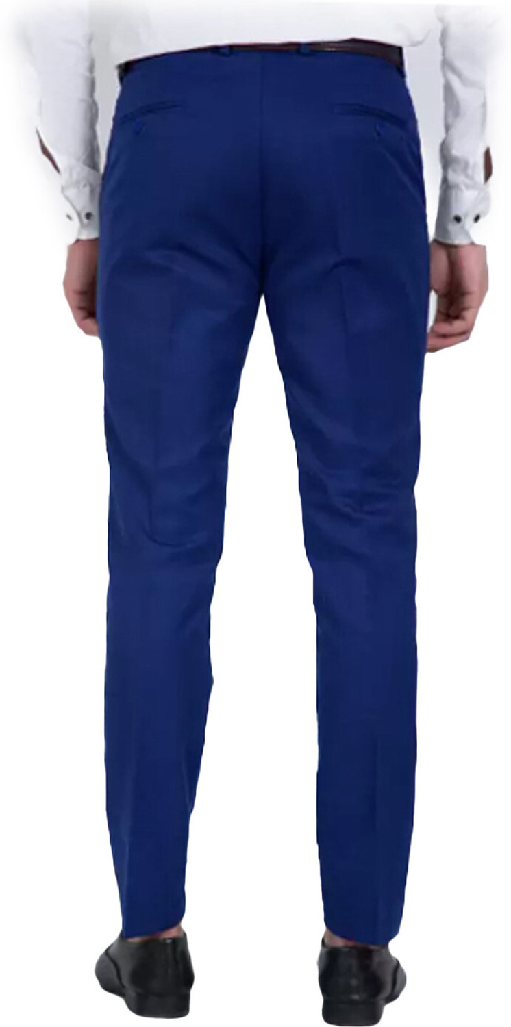 Image of Sucheh Gwalior Regular Fit Men Blue Trousers