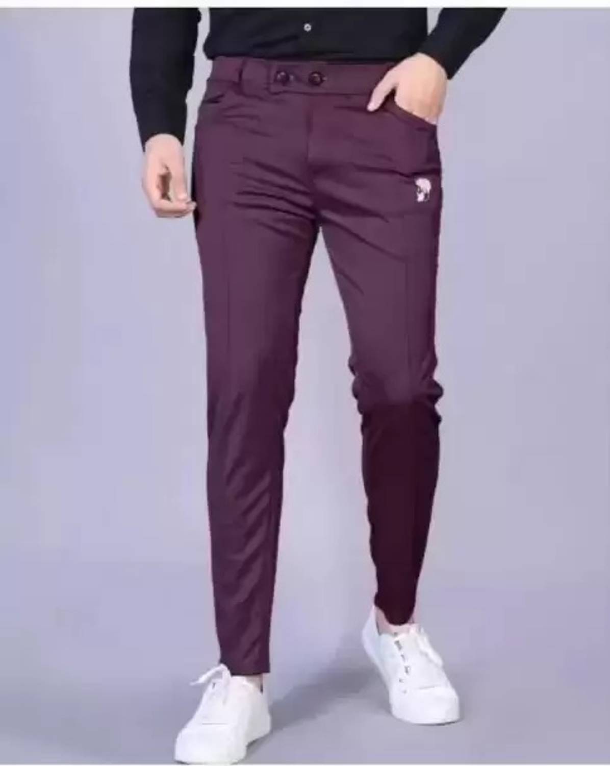 Arihant Shope Solid Men Maroon Track Pants