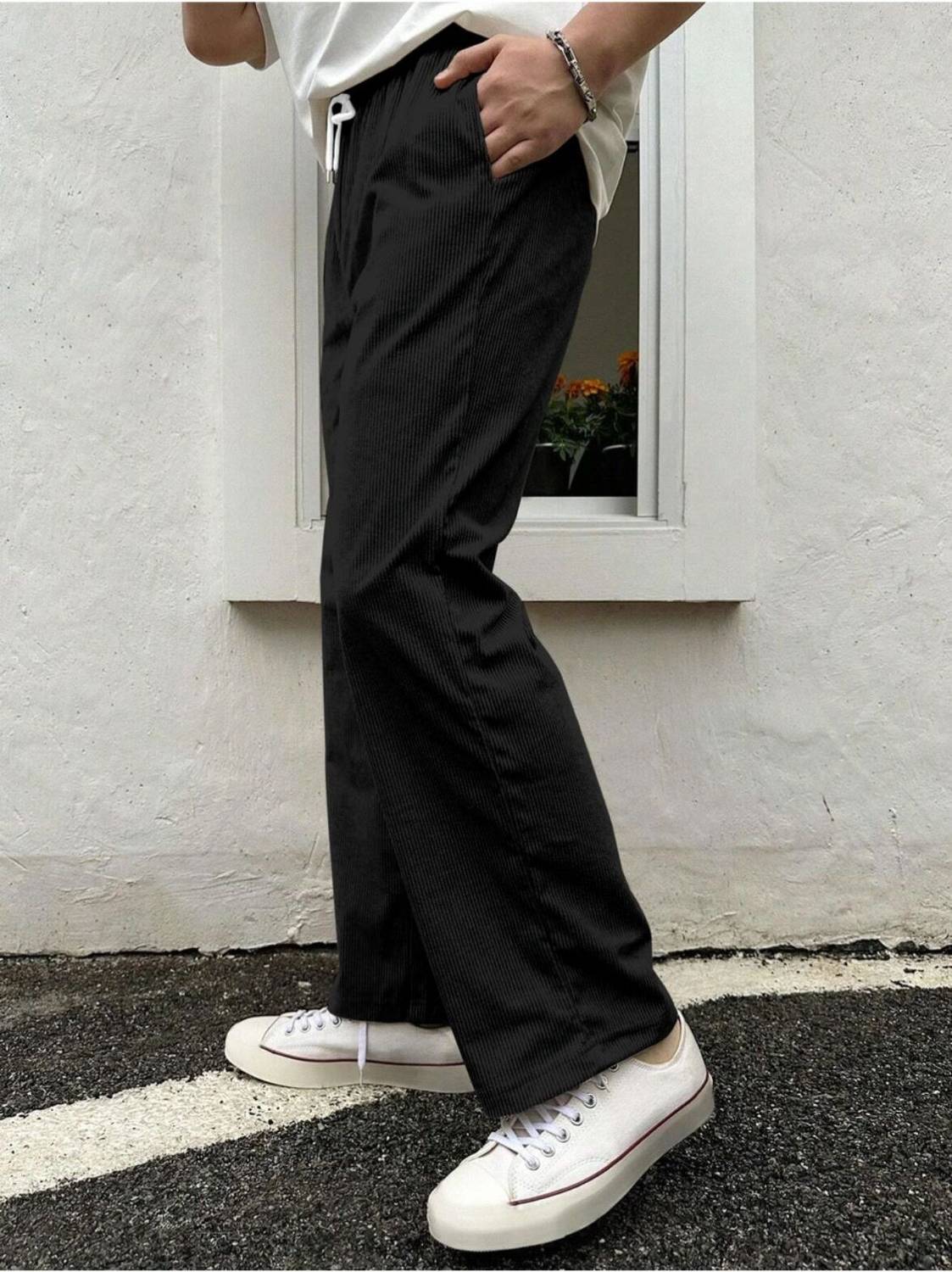 Reksans Men Black Track Pants - Image 2