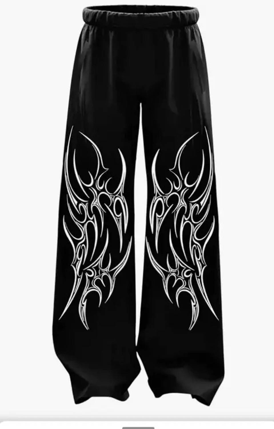 Clothy Printed Black Track Pants - Image 3