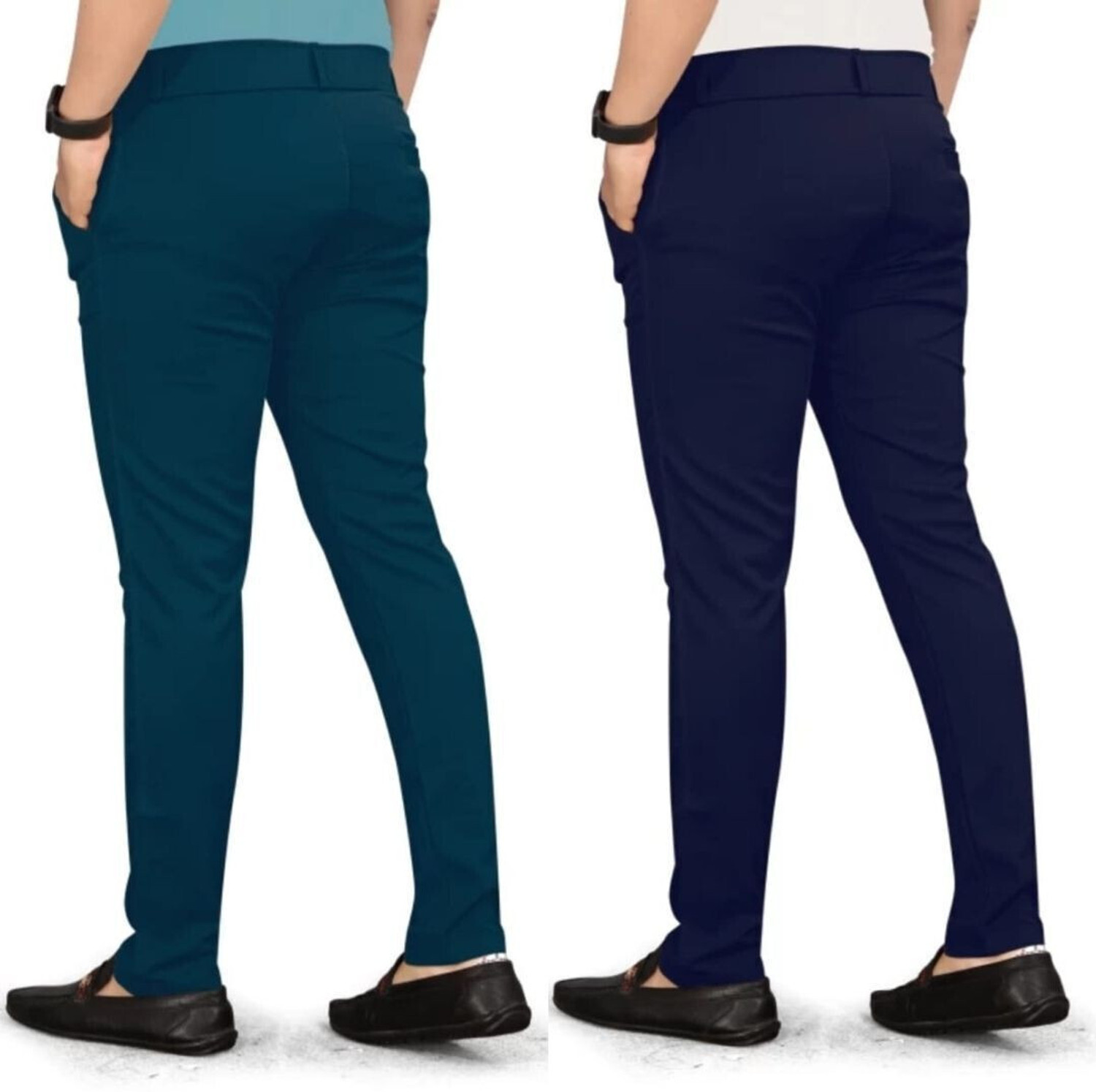 Image of ynam Relaxed Men Light Blue, Blue Trousers