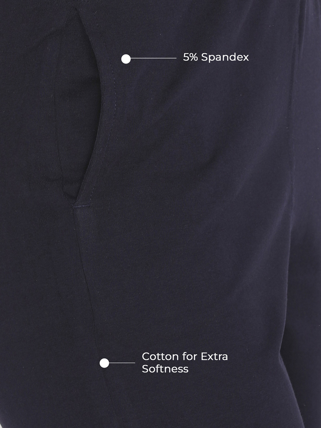 Image of Lyra Slim Fit Women Dark Blue Trousers