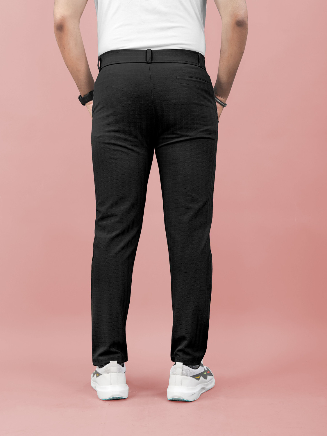 Image of Flicfol Regular Fit Men Black Trousers