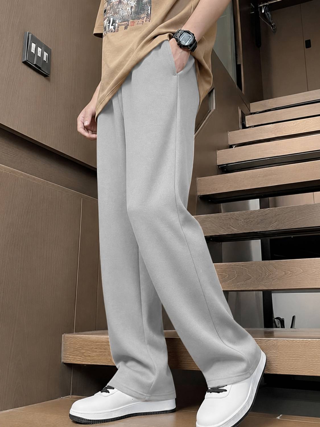 WEVOK WEAR Loose Fit Men Black Trousers - Image 2